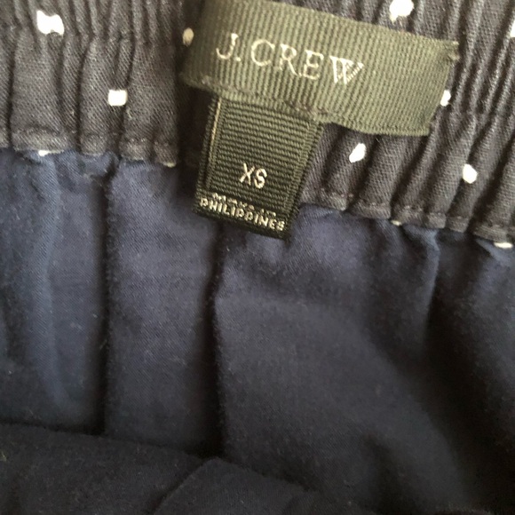 J. Crew Navy Vintage Clip-Dot Midi Skirt - Picture 5 of 6